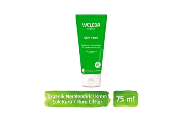 Weleda WELEDA Bio Skin Food hudkräm, rik naturkosmetisk kroppskräm för vård av grov, torr och spröd hud på fötter, händer och armbågar (1 x 75 ml)