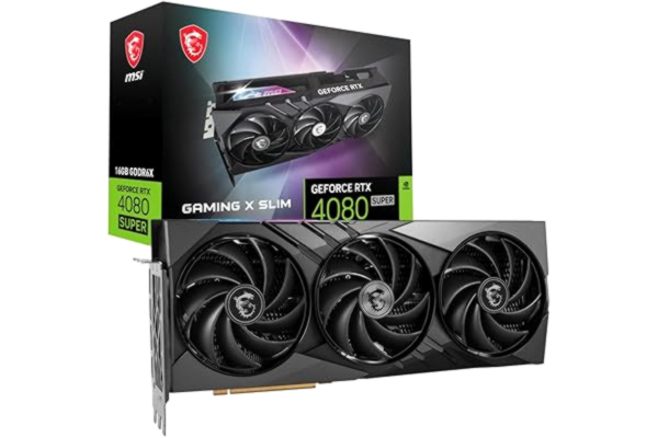 MSI  GeForce RTX 4080 SUPER 16G GAMING X SLIM - Grafikkort - NVIDIA GeForce RTX 4080 SUPER - 16 GB GDDR6X - PCIe 4.0 - 2 x HDMI, 2 x DisplayPort