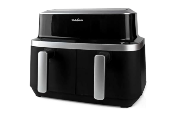 Nedis Heißluft Friteuse | 2x4.2 l | Timer: 60 min | Anzahl voreingestellter Programme: 10 | Digital