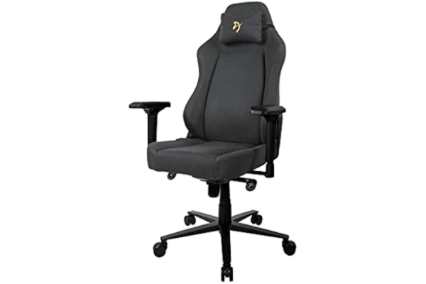 Arozzi  Primo Woven Fabric Gaming Chair - Black/Gold