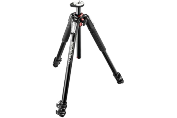 Manfrotto  055 alumiini 3-osainen valokuvausjalusta vaakasuoralla pylväällä