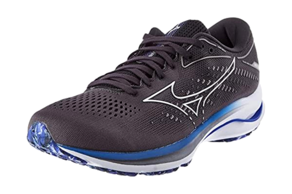 Mizuno  Wave Rider 25 hardloopschoen voor heren, Obsidiaan 10077c Vblue, 46.5 EU