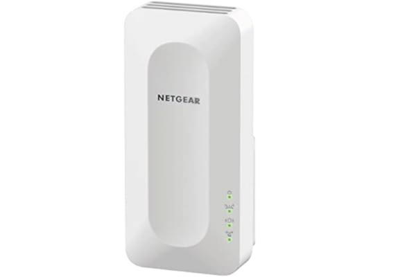 Netgear NETGEAR Nighthawk EAX15 WiFi 6 WLAN Mesh Repeater AX1800 (förstärkare upp till 100 m² och 20 enheter, wifi-hastighet med dubbla band på totalt 1 800 Mbit/s, 100% bakåtkompatibel, smart roaming)