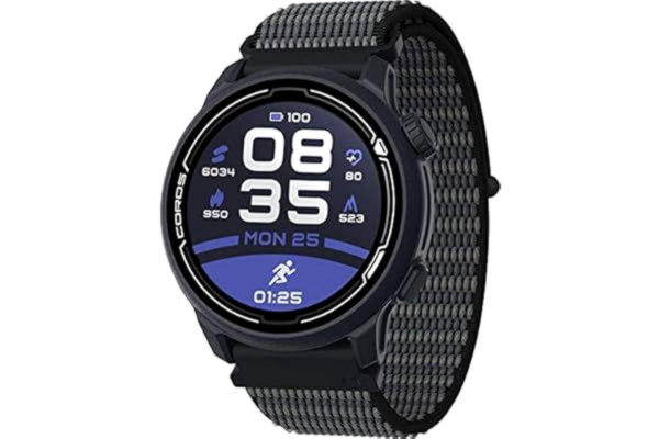 Coros COROS PACE 2 Premium GPS-sporthorloge met nylon band, hartslagmeter, 30 uur volledige GPS-batterij, barometer, ANT+ & BLE-verbindingen, Strava, Stryd & Training Peaks (marine - nylon band)