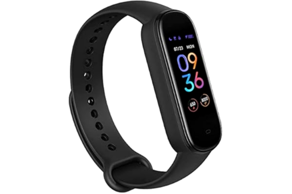 Amazfit  Band 5 - Midnatssort - aktivitetssporer med rem - TPU - midnatssort - håndledsstørrelse: 162-235 mm - display 1.1 - Bluetooth - 24 g