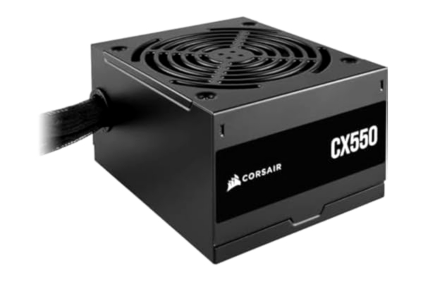 Corsair CORSAIR CX550 ATX 550W Nätaggregat - 80 PLUS Bronscertifierat - Låg Ljudnivå - Hylsor För Kablar - Icke-Modulärt - EU - Svart