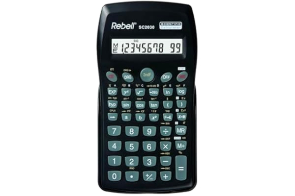 Rebell  RE-SC2030 BX vetenskaplig miniräknare, svart