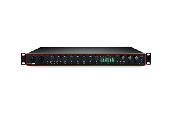 Focusrite  Scarlett 18i20 3:e generationens USB-ljudgränssnitt för inspelning, producerande och teknik, hi-fi, inspelning i studiokvalitet med transparent uppspelning