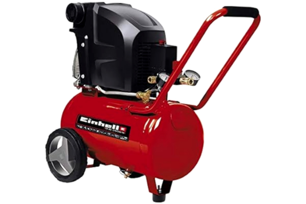 Einhell  TE-AC 270/24/10 Air Compressor | 24L, 1800W, 240V, 10 Bar, 145 PSI, Oil Lubricated Long-Life Motor, Pressure Reducer, Safety Valve | Air Compressor For Workshops With 3 Year Warranty
