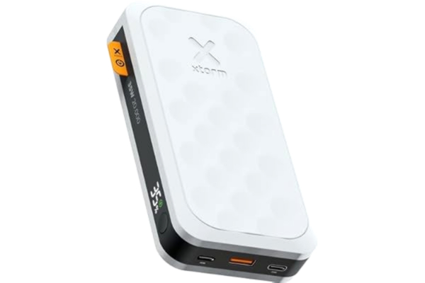 Xtorm  Fuel Series 5 35 W Powerbank 20 000 mAh, 2 x USB-C PD/1 x USB-A, LED-display, 100 % GRS-plast, lämplig för iPhone och Samsung, vit