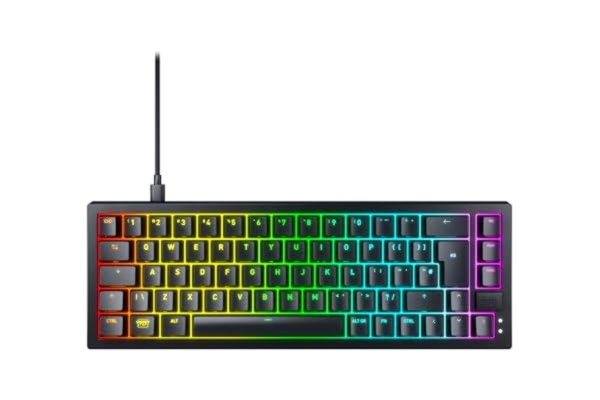 Cherry CHERRY XTRFY K5V2 Compact, Mekaniskt Gamingtangentbord i 65-Procentigt Format, Nordisk Layout (QWERTY), Hot-Swap-Tangentbord, CHERRY MX2A RED-Brytare, Svart