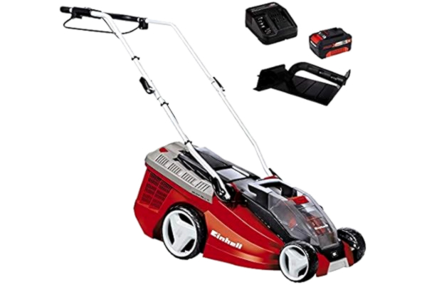 Einhell  Tondeuse à gazon sans fil GE-CM 36 Li M Système Power X-Change (2 x 18 V / 2 x 3,0 Ah,Surface Conseillée 300 m²) Version Kit Livre avec 2 Batteries et 2 Chargeurs