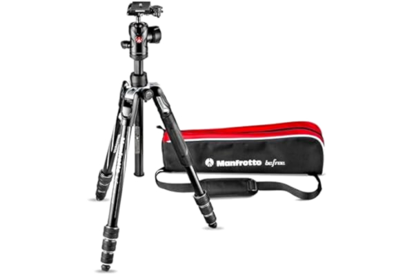 Manfrotto  Befree Advances Kamerastativ-kit med vridlås, resestativkit med kulhuvud, kompakt och bärbar, aluminiumstativ för DSLR, spegellösa och spegelreflexkameror, kameratillbehör