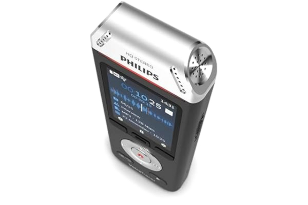 Philips  Voice Tracer ljudinspelare DVT2110/00 digitala noter dubbel fidelity mikrofon uppladdningsbart batteri 8 GB minne färgskärm
