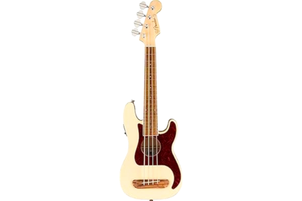 Fender  Fullerton Precision Bass - låg ukulele - olympisk vit