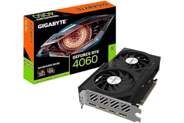 Gigabyte  GeForce RTX 4060 Windforce OC 8GB Grafikkort