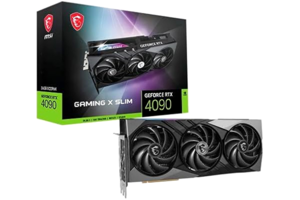 MSI  GeForce RTX 4090 GAMING X SLIM - 24GB GDDR6X RAM - Grafikkort