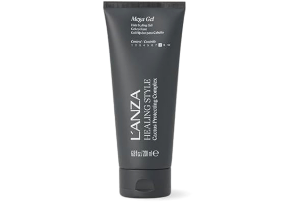 LANZA L’ANZA Healing Style Mega Gelé, Med Stark Stadga, Ger Näring Och Friskar Upp, Med Keratin, Alkoholfri, UV-skydd, Förebygger Skador, 200 Ml
