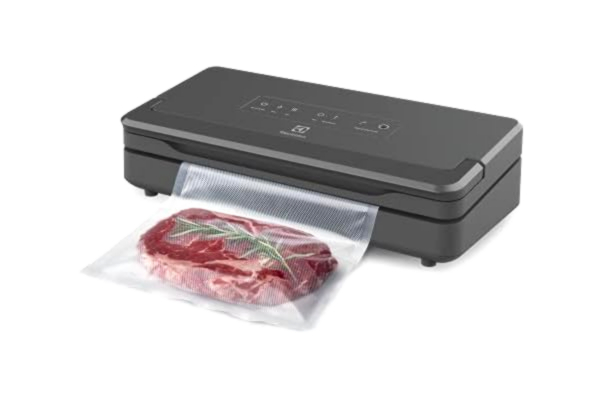 Electrolux  Vakuumförpackare Modell E6VS1-6AG, Explore portabel vakuumförseglare, Snabb vacuumteknik kombinerat med stark dubbel försegling, Grå