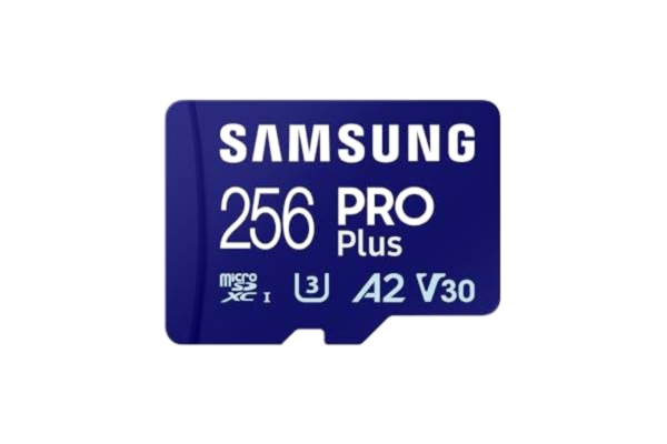 Samsung  PRO Plus microSD-Karte + SD-Adapter, 256 GB, Für Mobile Gaming auf Smartphones, Tablets und Handheld Konsolen, UHS-I U3, Full HD & 4K UHD, 180 MB/s Lesen, 130 MB/s Schreiben, MB-MD256SA/EU