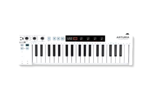 Arturia  – Keystep 37 – kreativ MIDI-styrenhet, sekvens, arpeggiator och ackordgenerator – 37 noter slimkey-tangentbord, tilldelningsbar MICC-styrenhet, skalläge, mångsidiga anslutningsmöjligheter