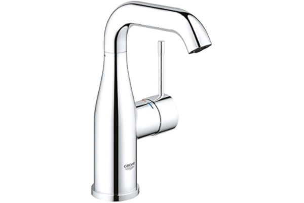 Grohe GROHE 23463001 Essens handfat kran (slät kropp, medium hög pip, 0/150/360 grader justerbar vridbar räckvidd och ekojoy)