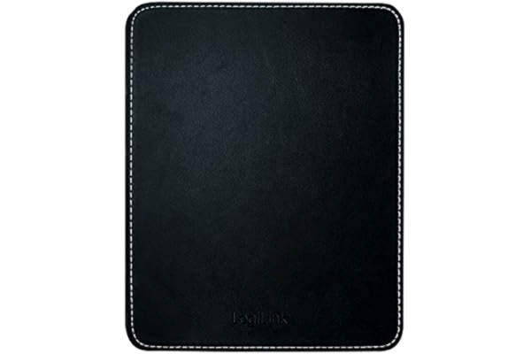 LogiLink  ID0150 lädermusmatta med halkfri gummiundersida svart