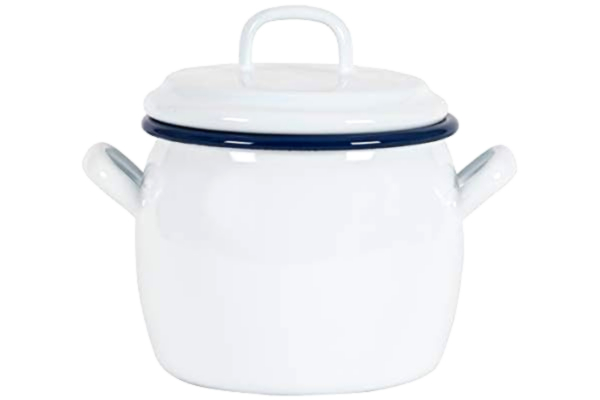 Kockums Jernverk  Gryte 0,7 liter, hvit