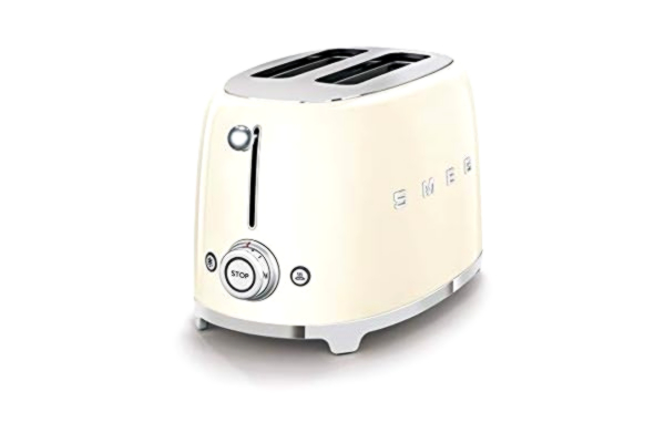 SMEG Smeg TSF01CREU brödrostar 2 skivor, gräddkräm