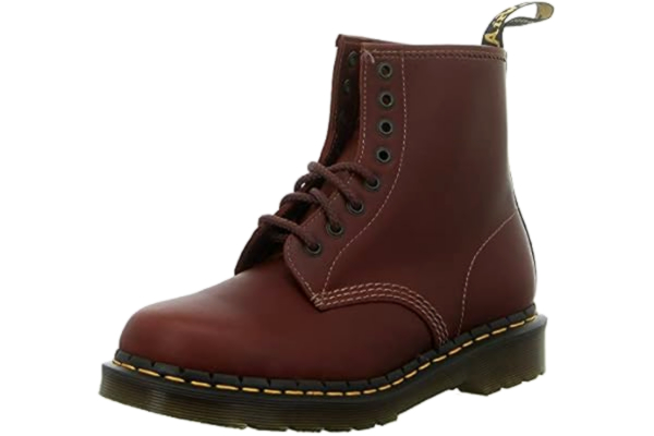 Dr. Martens  Heren 8 Eye Combat Boot, Nero E Marrone, 10 UK