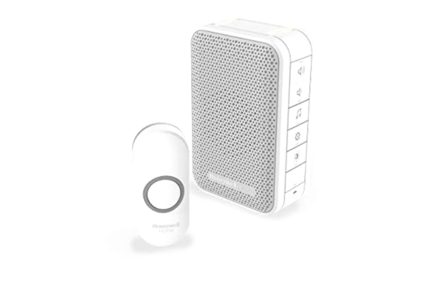 Honeywell FRIEDLAND BY HONEYWELL Trådløs Dørklokke kit DC313N LED 150 meter 6 melodier 84DB hvid Batteri til dørklokke: 4xAA/LR6 (medfølger ikke)