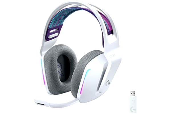 Logitech  G733 LIGHTSPEED trådlöst Gaming Headset, LIGHTSYNC RGB, Blue VO!CE mic teknologi med PRO-G audio drivers - Vit