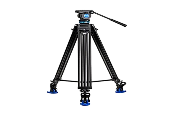 Benro  KH25P Video Statief met Hoofd, 5kg Laadlast, Continue Pan Drag, Anti-Rotatie Camera Plaat