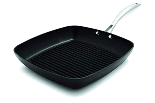 Scanpan SCANPAN Pro IQ 10.5” Square Grill Pan - Easy-to-Use Nonstick Cookware - Dishwasher, Metal Utensil & Oven Safe - Made by Hand in Denmark