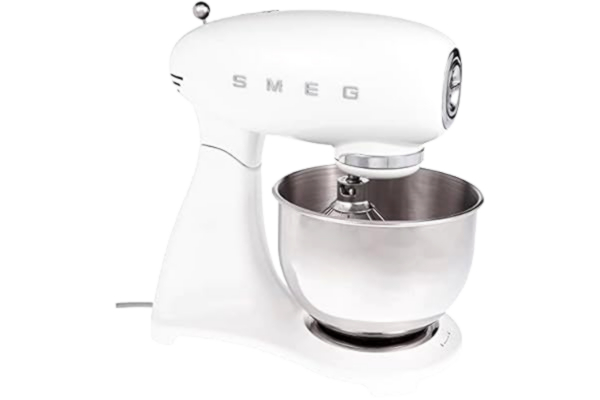 SMEG Smeg SMF03WHUK 50's Retro Mélangeur sur pied avec bol de 4,8 l Blanc
