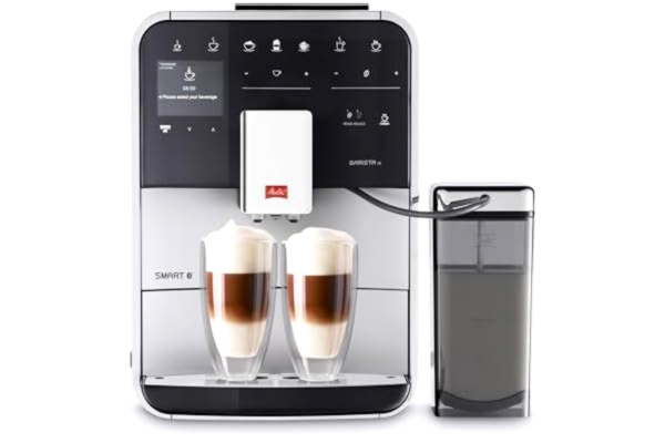 Melitta  F850-101 Espressomaskin, Silver, Svart