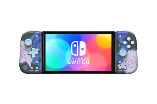 Hori HORI Split Pad Compact (Gengar) - Bärbar Ergonomisk Controller för Nintendo Switch och OLED Switch - Officiell Nintendo Licens och Pokémon Company International
