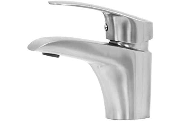 Strand  Stainless Ludde LU-2001 1-grepps tvättställsblandare i Rostfritt stål 304. Tvättställsarmatur med 1 stråltyp. 8277998