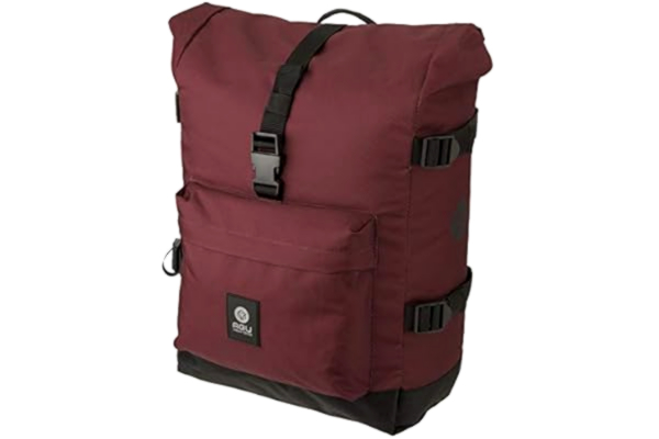 AGU  Urban Trend H20 Roll-Top Sacoche Velo, 14L Accessoire Velo avec Bandoulière Détachable, 100% Polyester Recyclé, Tout Rest Au Sec - Rouge