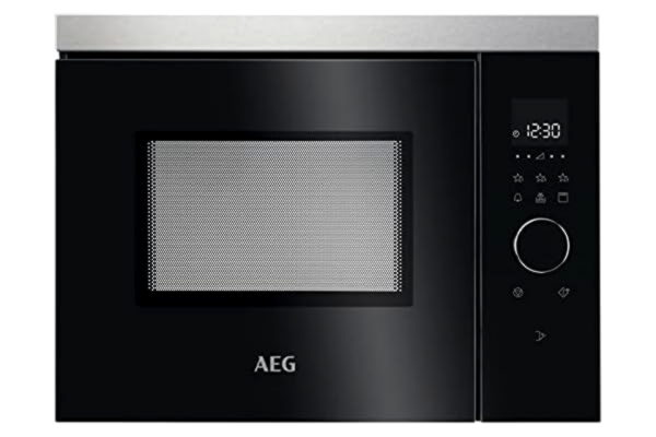 AEG  MBB1755DEM kuchenka mikrofalowa do zabudowy, 50 cm, obsługa dotykowa, funkcja grillowania, wyświetlacz z zegarem