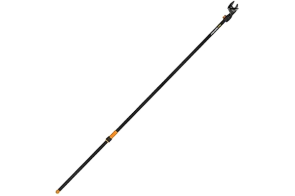 Fiskars  Coupe-branches multifonctions longue portée à lames franches pour arbres et haies, Revêtement antiadhésif, Lames en acier trempé/Manche en aluminium, Longueur: 2,4 m, Noir/Orange, UP84, 1001557