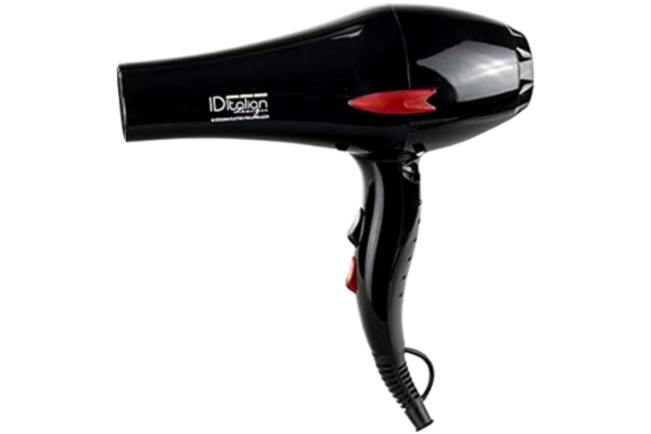 Italian Design POSTQUAM IDET2600PLUS haardroger GTI 2600 PLUS GRAN Motor AC-IDET2600PLUS zwart