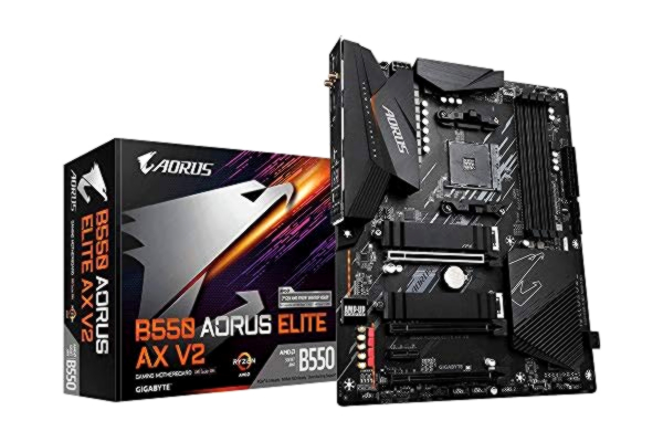 Gigabyte  B550 AORUS ELITE AX - AMD - Socket AM4 - 3. generation af AMD Ryzen 5 - 3. generation af AMD Ryzen 7 - 3. generation af AMD Ryzen 9 - DDR4-SDRAM - 128 GB - DIMM