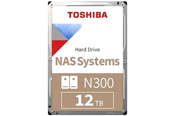 Toshiba  N300 NAS - Harddisk - 12 TB - intern - 3,5 - SATA 6Gb/s - 7200 rpm - buffer: 256 MB
