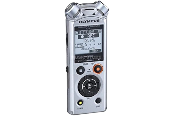 Olympus  LS-P1 Hi-Res Digital Röstinspelare med riktade stereomikrofoner, direkt USB, low-cut filter, brusreducering, zoommikrofon, intelligent autoläge, röstbalans och 4 GB minne