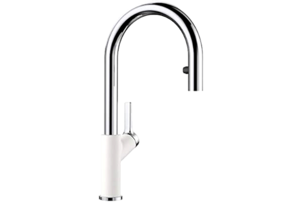 Blanco BLANCO CARENA-S køkkenarmatur Silgranit -look i hvid med udtræksbruser