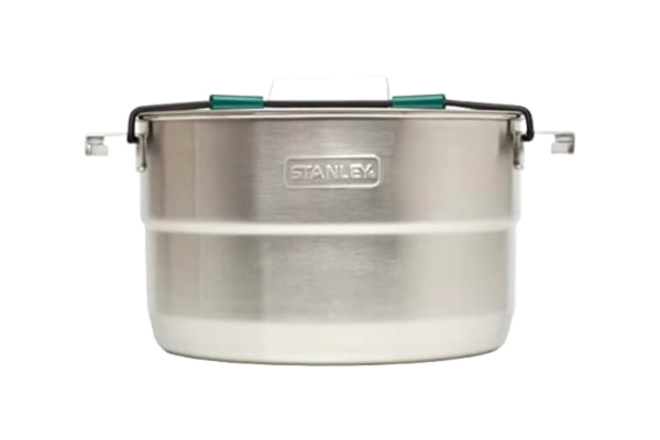 Stanley  1913 Adventure Full Kitchen Basecamp Cook Set 3.5L - Campingköksset I 11 Delar - Matlagningsset - Kompakt Enhet - Gryta Med Ventilerat Lock I Rostfritt Stål - Matlagningsset För Äventyr