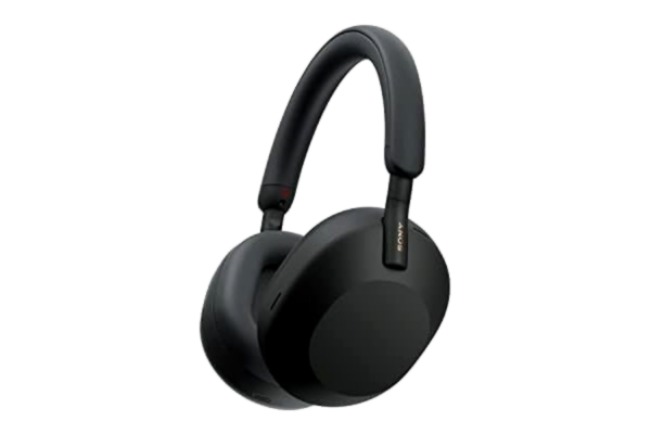 Sony  WH-1000XM5 brusreducerande trådlösa over-ear-hörlurar, bluetooth, tydlig samtalskvalitet, upp till 30 timmars batteritid, snabbladdning, Alexa & Google Assistant, iOS och Android - Svart