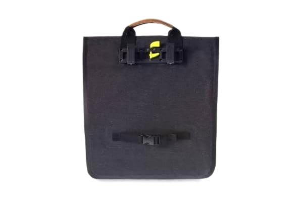 Basil  Urban Dry Shopper, Borsa da Bicicletta. Unisex-Adulto, Grigio Scuro, 34 x 16 x 48 cm