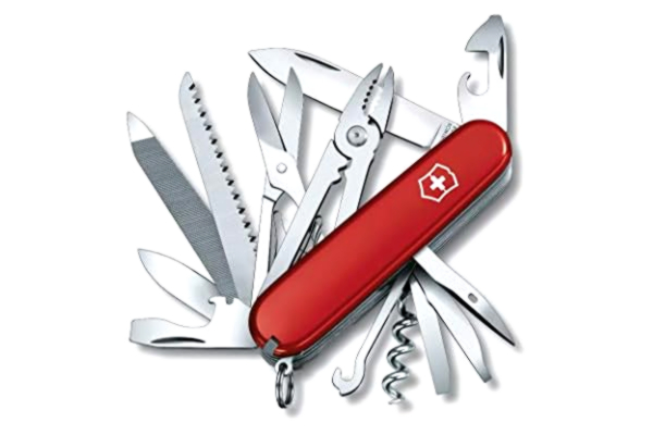 Victorinox  1377300 fickkniv Handyman (24 funktioner, kombitång, trämejsel, metallsåg, sax, blad, konservöppnare) röd